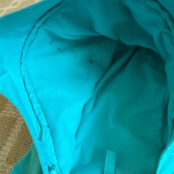 Vineyard Vines Waterproof Raincoat Hooded Rain Jacket Windbreaker Aqua Blue M - Picture 9 of 11